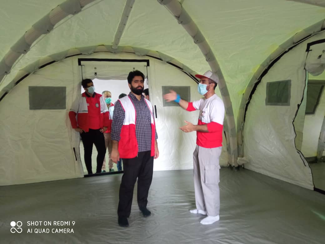 بیمارستان صحرایی (RDH) هلالاحمر گیلان راهاندازی شد